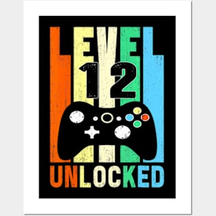 Level 12  12th Video  Birthday Kid Posters and Art